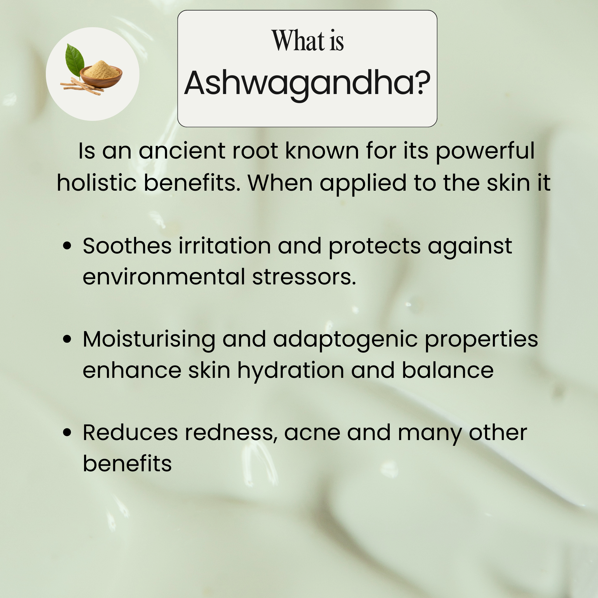 Ashwagandha Clay Mask
